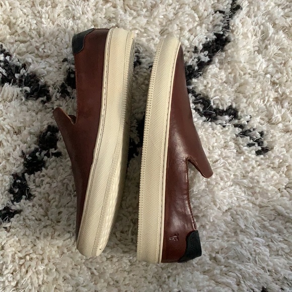 NWOT Frye leather slip on sneakers - Picture 8 of 13
